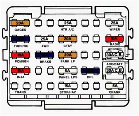 1994 chevrolet suburban main power distribution box under the hood|1994 Chevrolet Suburban Parts .